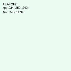#EAFCF2 - Aqua Spring Color Image